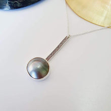 Load image into Gallery viewer, CONTACT US TO RECREATE THIS SOLD OUT STYLE Bezel set Mabe Pearl Necklace with Pasifika detail- 925 Sterling Silver FJD$ - Adorn Pacific - Necklaces
