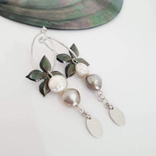 Load image into Gallery viewer, CONTACT US TO RECREATE THIS SOLD OUT STYLE Carved Oyster Shell Earrings with Fiji Pearls - 925 Sterling Silver or 14k Gold Filled FJD$ - Adorn Pacific - Earrings
