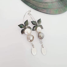 Load image into Gallery viewer, CONTACT US TO RECREATE THIS SOLD OUT STYLE Carved Oyster Shell Earrings with Fiji Pearls - 925 Sterling Silver or 14k Gold Filled FJD$ - Adorn Pacific - Earrings