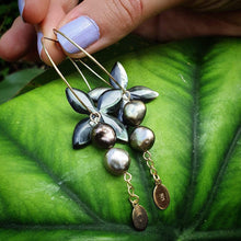 Load image into Gallery viewer, CONTACT US TO RECREATE THIS SOLD OUT STYLE Carved Oyster Shell Earrings with Fiji Pearls - 925 Sterling Silver or 14k Gold Filled FJD$ - Adorn Pacific - Earrings