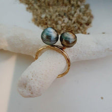 Load image into Gallery viewer, CONTACT US TO RECREATE THIS SOLD OUT STYLE Double Fiji Pearl Ring - 14k Gold Filled FJD$ - Adorn Pacific - Rings
