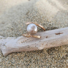 Load image into Gallery viewer, CONTACT US TO RECREATE THIS SOLD OUT STYLE Fiji Saltwater Pearl Ring adjustable - 14k Gold Fill - Adorn Pacific - Rings