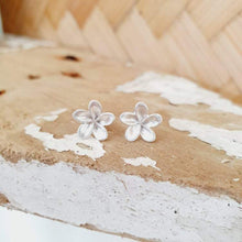 Load image into Gallery viewer, CONTACT US TO RECREATE THIS SOLD OUT STYLE Frangipani Stud Earrings - 925 Sterling Silver - FJD$ - Adorn Pacific - Earrings