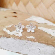 Load image into Gallery viewer, CONTACT US TO RECREATE THIS SOLD OUT STYLE Frangipani Stud Earrings - 925 Sterling Silver - FJD$ - Adorn Pacific - Earrings