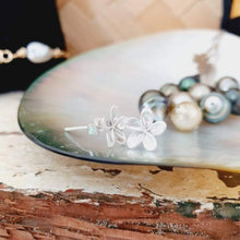 Load image into Gallery viewer, CONTACT US TO RECREATE THIS SOLD OUT STYLE Frangipani Stud Earrings - 925 Sterling Silver - FJD$ - Adorn Pacific - Earrings
