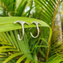 Load image into Gallery viewer, CONTACT US TO RECREATE THIS SOLD OUT STYLE Frigate Bird Semi Hoop Earrings - 925 Sterling Silver FJD$ - Adorn Pacific - Earrings