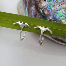 Load image into Gallery viewer, CONTACT US TO RECREATE THIS SOLD OUT STYLE Frigate Bird Semi Hoop Earrings - 925 Sterling Silver FJD$ - Adorn Pacific - Earrings