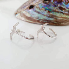 Load image into Gallery viewer, CONTACT US TO RECREATE THIS SOLD OUT STYLE Frigate Bird Semi Hoop Earrings - 925 Sterling Silver FJD$ - Adorn Pacific - Earrings