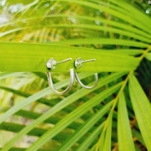 Load image into Gallery viewer, CONTACT US TO RECREATE THIS SOLD OUT STYLE Frigate Bird Semi Hoop Earrings - 925 Sterling Silver FJD$ - Adorn Pacific - Earrings