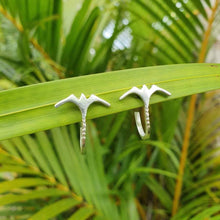 Load image into Gallery viewer, CONTACT US TO RECREATE THIS SOLD OUT STYLE Frigate Bird Semi Hoop Earrings - 925 Sterling Silver FJD$ - Adorn Pacific - Earrings