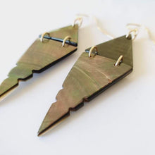 Load image into Gallery viewer, CONTACT US TO RECREATE THIS SOLD OUT STYLE Geometric Carved Mother of Pearl Shell Earrings - 14k Gold Filled FJD$ - Adorn Pacific - Earrings