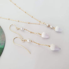 Load image into Gallery viewer, CONTACT US TO RECREATE THIS SOLD OUT STYLE Keshi Pearl & Shell Necklace and Earring Set - 14k Gold Fill FJD$ - Adorn Pacific - Jewelry Sets