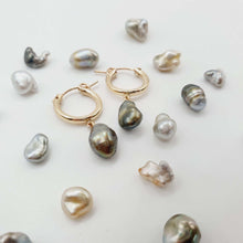 Load image into Gallery viewer, CONTACT US TO RECREATE THIS SOLD OUT STYLE Keshi Pearl Huggie Earrings - 14k Gold Fill FJD$ - Adorn Pacific - Earrings