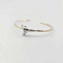 Load image into Gallery viewer, CONTACT US TO RECREATE THIS SOLD OUT STYLE Lemon Shark Tooth Cuff - 925 Sterling Silver & 14k Gold Fill FJD$ - Adorn Pacific - Bracelets