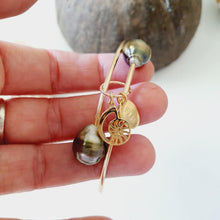 Load image into Gallery viewer, CONTACT US TO RECREATE THIS SOLD OUT STYLE One-Off Fiji Pearl & Nautilus Charm Cuff - 14k Gold Filled Cuff FJD$ - Adorn Pacific - Bracelets