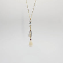 Load image into Gallery viewer, CONTACT US TO RECREATE THIS SOLD OUT STYLE Tahitian Keshi Pearl & Shell Lariat Y-Necklace - 14k Gold Fill FJD$ - Adorn Pacific - Necklaces