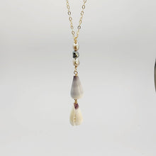 Load image into Gallery viewer, CONTACT US TO RECREATE THIS SOLD OUT STYLE Tahitian Keshi Pearl & Shell Lariat Y-Necklace - 14k Gold Fill FJD$ - Adorn Pacific - Necklaces