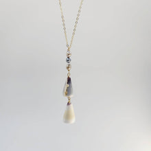 Load image into Gallery viewer, CONTACT US TO RECREATE THIS SOLD OUT STYLE Tahitian Keshi Pearl & Shell Lariat Y-Necklace - 14k Gold Fill FJD$ - Adorn Pacific - Necklaces