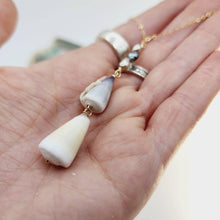 Load image into Gallery viewer, CONTACT US TO RECREATE THIS SOLD OUT STYLE Tahitian Keshi Pearl & Shell Lariat Y-Necklace - 14k Gold Fill FJD$ - Adorn Pacific - Necklaces