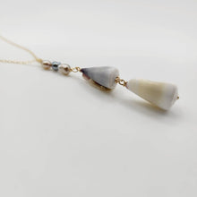 Load image into Gallery viewer, CONTACT US TO RECREATE THIS SOLD OUT STYLE Tahitian Keshi Pearl & Shell Lariat Y-Necklace - 14k Gold Fill FJD$ - Adorn Pacific - Necklaces