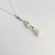 Load image into Gallery viewer, CONTACT US TO RECREATE THIS SOLD OUT STYLE Tahitian Keshi Pearl & Shell Lariat Y-Necklace - 14k Gold Fill FJD$ - Adorn Pacific - Necklaces