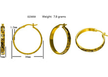 Load image into Gallery viewer, CONTACT US TO RECREATE THIS SOLD OUT STYLE Tapa & Flower Hoop Earrings in 18k Gold Vermeil - FJD$ - Adorn Pacific - Earrings