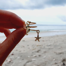 Load image into Gallery viewer, CONTACT US TO RECREATE THIS SOLD OUT STYLE Textured Starfish & Seahorse Charm Ring - 14k Gold Filled FJD$ - Adorn Pacific - Rings