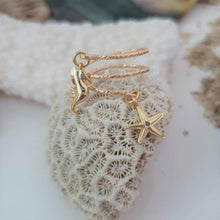 Load image into Gallery viewer, CONTACT US TO RECREATE THIS SOLD OUT STYLE Textured Starfish & Seahorse Charm Ring - 14k Gold Filled FJD$ - Adorn Pacific - Rings