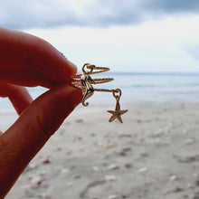 Load image into Gallery viewer, CONTACT US TO RECREATE THIS SOLD OUT STYLE Textured Starfish & Seahorse Charm Ring - 14k Gold Filled FJD$ - Adorn Pacific - Rings