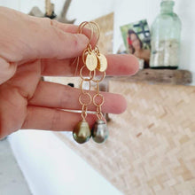 Load image into Gallery viewer, CONTACT US TO RECREATE THIS SOLD OUT STYLE Tia's Saltwater Pearl Link Drop Earrings in 14k Gold Fill - FJD$ - Adorn Pacific - Earrings