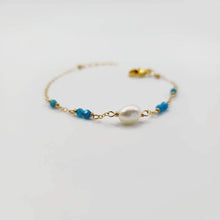 Load image into Gallery viewer, MADE TO ORDER Glass Bead & Freshwater Pearl Bracelet - 14k Gold Fill FJD$ - Adorn Pacific - Bracelets