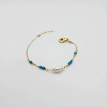 Load image into Gallery viewer, MADE TO ORDER Glass Bead & Freshwater Pearl Bracelet - 14k Gold Fill FJD$ - Adorn Pacific - Bracelets