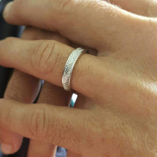 Load image into Gallery viewer, READY MADE STYLE - Woven Mat Pasifika Unisex Ring - 925 Sterling Silver FJD$ - Adorn Pacific - Rings