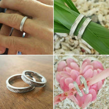 Load image into Gallery viewer, READY MADE STYLE - Woven Mat Pasifika Unisex Ring - 925 Sterling Silver FJD$ - Adorn Pacific - Rings
