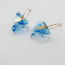 Load image into Gallery viewer, READY TO SHIP Adorn Pacific x Hot Glass Blue Swirl Earrings 14k Gold Filled - FJD$ - Adorn Pacific - Earrings