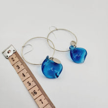 Load image into Gallery viewer, READY TO SHIP Adorn Pacific x Hot Glass Blue Swirl Earrings in 925 Sterling Silver - FJD$ - Adorn Pacific - Earrings