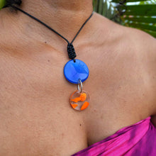 Load image into Gallery viewer, READY TO SHIP Adorn Pacific x Hot Glass Wax Cord Double Glass Necklace - FJD$ - Adorn Pacific - Necklaces