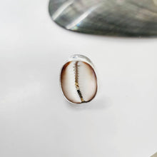 Load image into Gallery viewer, CONTACT US TO RECREATE THIS SOLD OUT STYLE Bezel Set Cowrie Shell Adjustable Ring with Senikau Band - 925 Sterling Silver FJD$ - Adorn Pacific - Rings