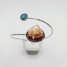 Load image into Gallery viewer, READY TO SHIP Bezel Set Gemstone & Shell Bangle - 925 Sterling Silver FJD$ - Adorn Pacific - All Products