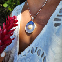 Load image into Gallery viewer, READY TO SHIP Bezel set Mabe Pearl Necklace - 925 Sterling Silver FJD$ - Adorn Pacific - All Products