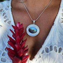 Load image into Gallery viewer, READY TO SHIP Bezel set Mabe Pearl Necklace - 925 Sterling Silver FJD$ - Adorn Pacific - All Products