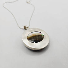 Load image into Gallery viewer, READY TO SHIP Bezel set Mabe Pearl Necklace - 925 Sterling Silver FJD$ - Adorn Pacific - All Products