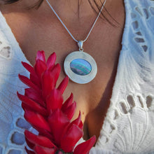 Load image into Gallery viewer, READY TO SHIP Bezel set Mabe Pearl Necklace - 925 Sterling Silver FJD$ - Adorn Pacific - All Products