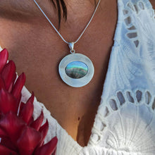 Load image into Gallery viewer, READY TO SHIP Bezel set Mabe Pearl Necklace - 925 Sterling Silver FJD$ - Adorn Pacific - All Products