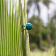 Load image into Gallery viewer, READY TO SHIP - Bezel Set Precious Stone Ring - Chrysocolla - 925 Sterling Silver FJD$ - Adorn Pacific - Rings