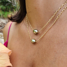 Load image into Gallery viewer, READY TO SHIP Civa Fiji Pearl Gold Necklace in 14k Gold Fill -FJD$ - Adorn Pacific - All Products