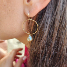 Load image into Gallery viewer, READY TO SHIP - Civa Fiji Saltwater Pearl Necklace and Earring Set - 14k Gold Fill FJD$ - Adorn Pacific - Jewelry Sets