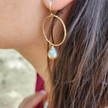 Load image into Gallery viewer, READY TO SHIP - Civa Fiji Saltwater Pearl Necklace and Earring Set - 14k Gold Fill FJD$ - Adorn Pacific - Jewelry Sets