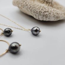 Load image into Gallery viewer, READY TO SHIP - Civa Fiji Saltwater Pearl Necklace and Earring Set - 14k Gold Fill FJD$ - Adorn Pacific - Jewelry Sets