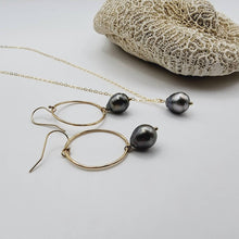 Load image into Gallery viewer, READY TO SHIP - Civa Fiji Saltwater Pearl Necklace and Earring Set - 14k Gold Fill FJD$ - Adorn Pacific - Jewelry Sets